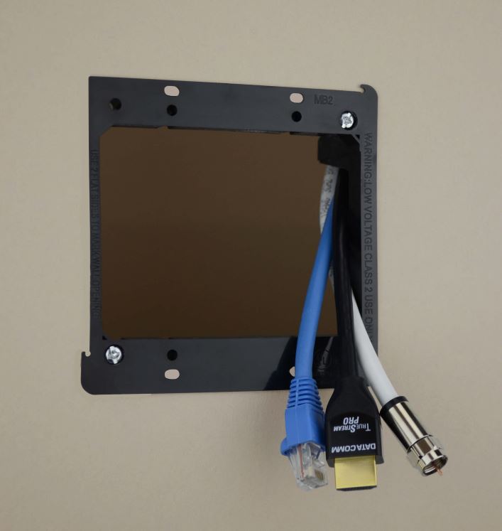 2-Gang Low Voltage Mounting Bracket For Cable Plate 2-Gang Low Voltage Mounting Bracket For Cable Plate